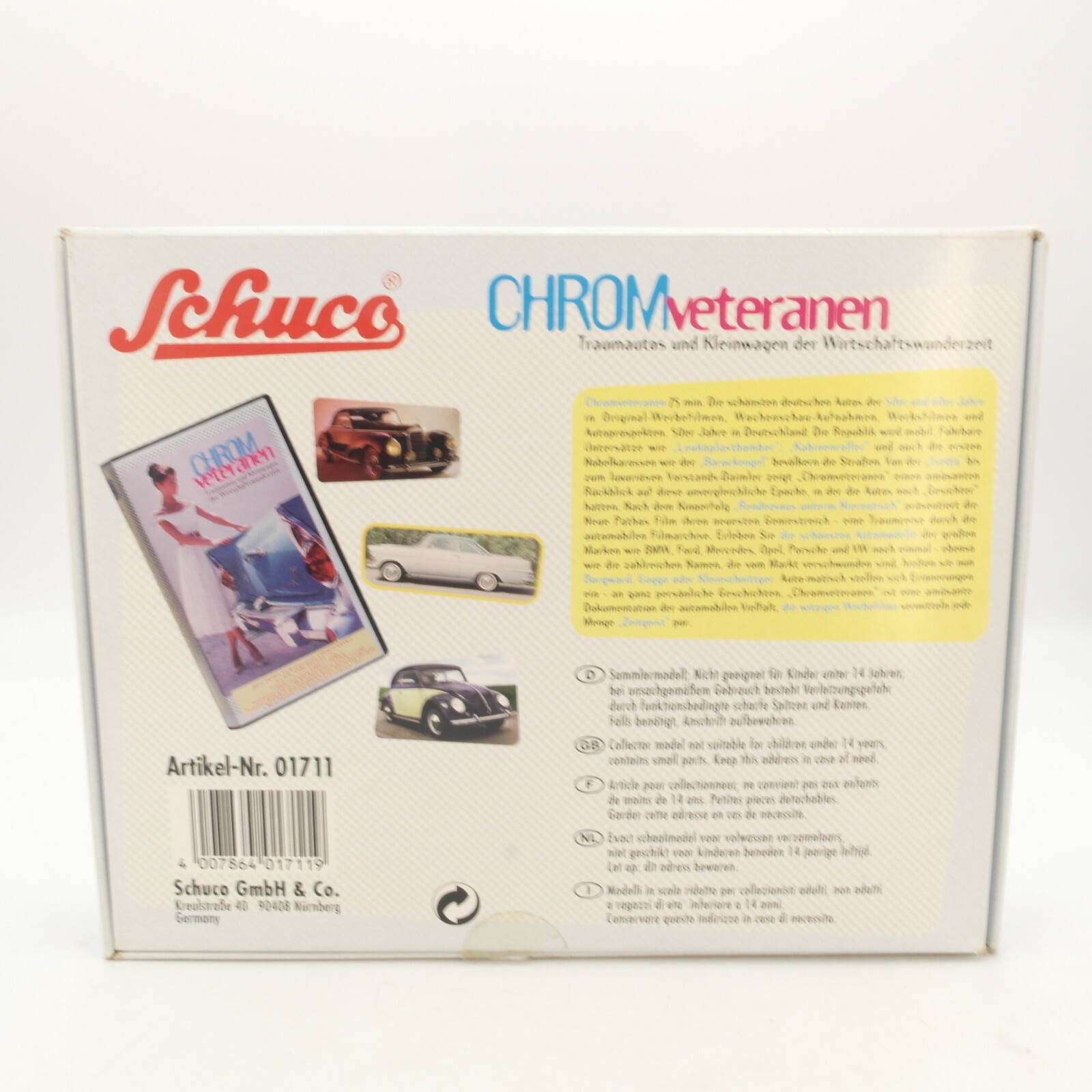 Schuco 1:90 01711 Set Chrom Veteranen limitiert in OVP RG7242 – Bild 7