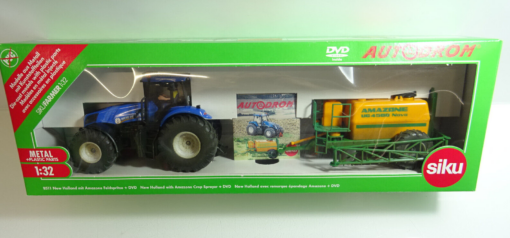 Siku Farmer 1:32  8511 New Holland mit Amazone Feldspritze +DVD in OVP AR7917