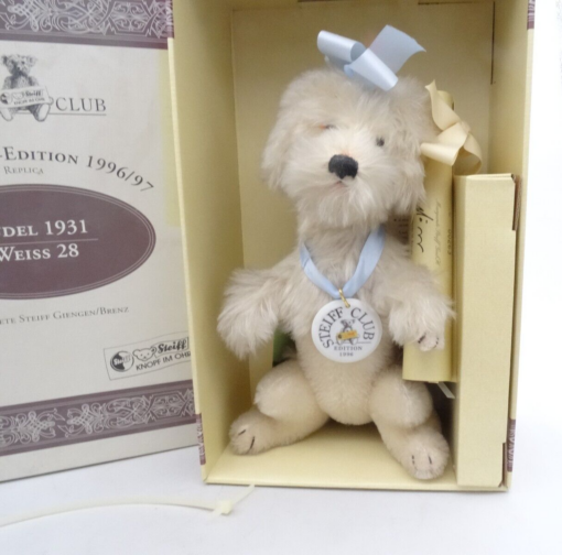 Steiff 420085 Pudel 28 cm Replica 1931 Club Edition 1996 / 1997 in OVP OR8140 – Bild 6
