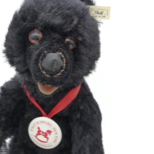 Steiff 652059 Mohair Soft Black Bear Cub 1990 ca. 26 cm Replica in OVP EX4752 – Bild 4
