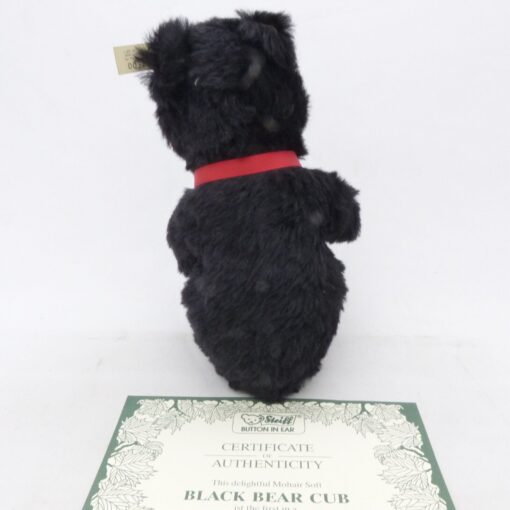 Steiff 652059 Mohair Soft Black Bear Cub 1990 ca. 26 cm Replica in OVP EX4752 – Bild 5