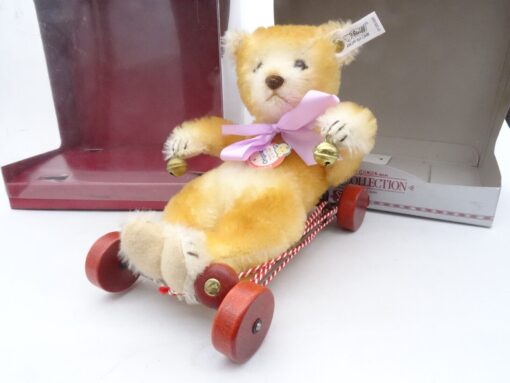 Steiff Baby Bär auf Wagen, Replika 1939/1989, limitierte Auflage in OVP OR8127 – Bild 3