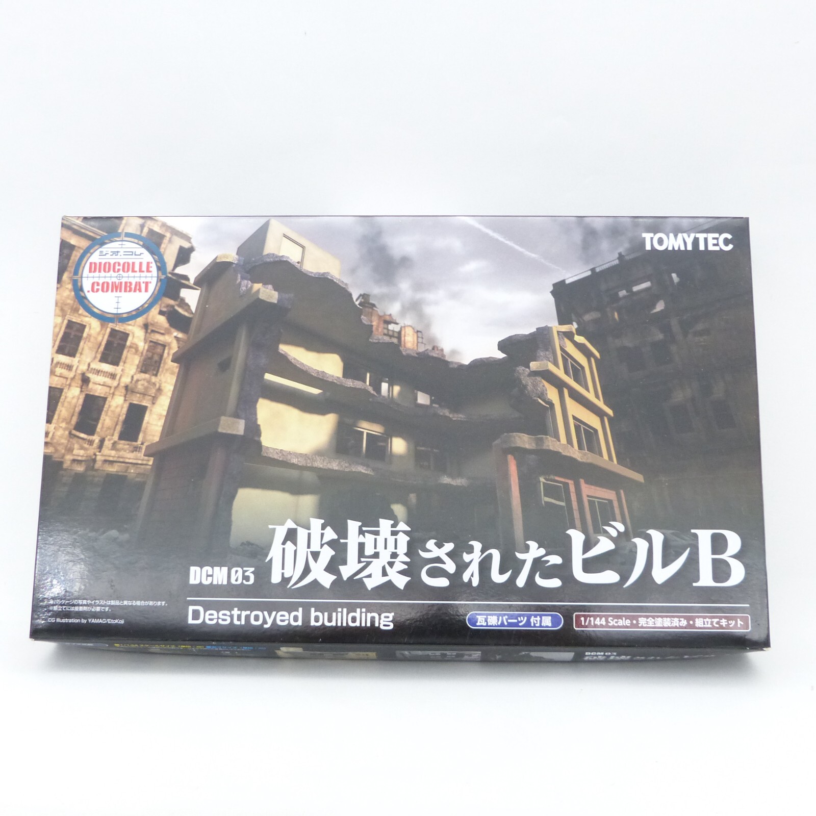 Tomytec 1:144 Bausatz DCM 03 zerstörtes Gebäude in OVP EX6065