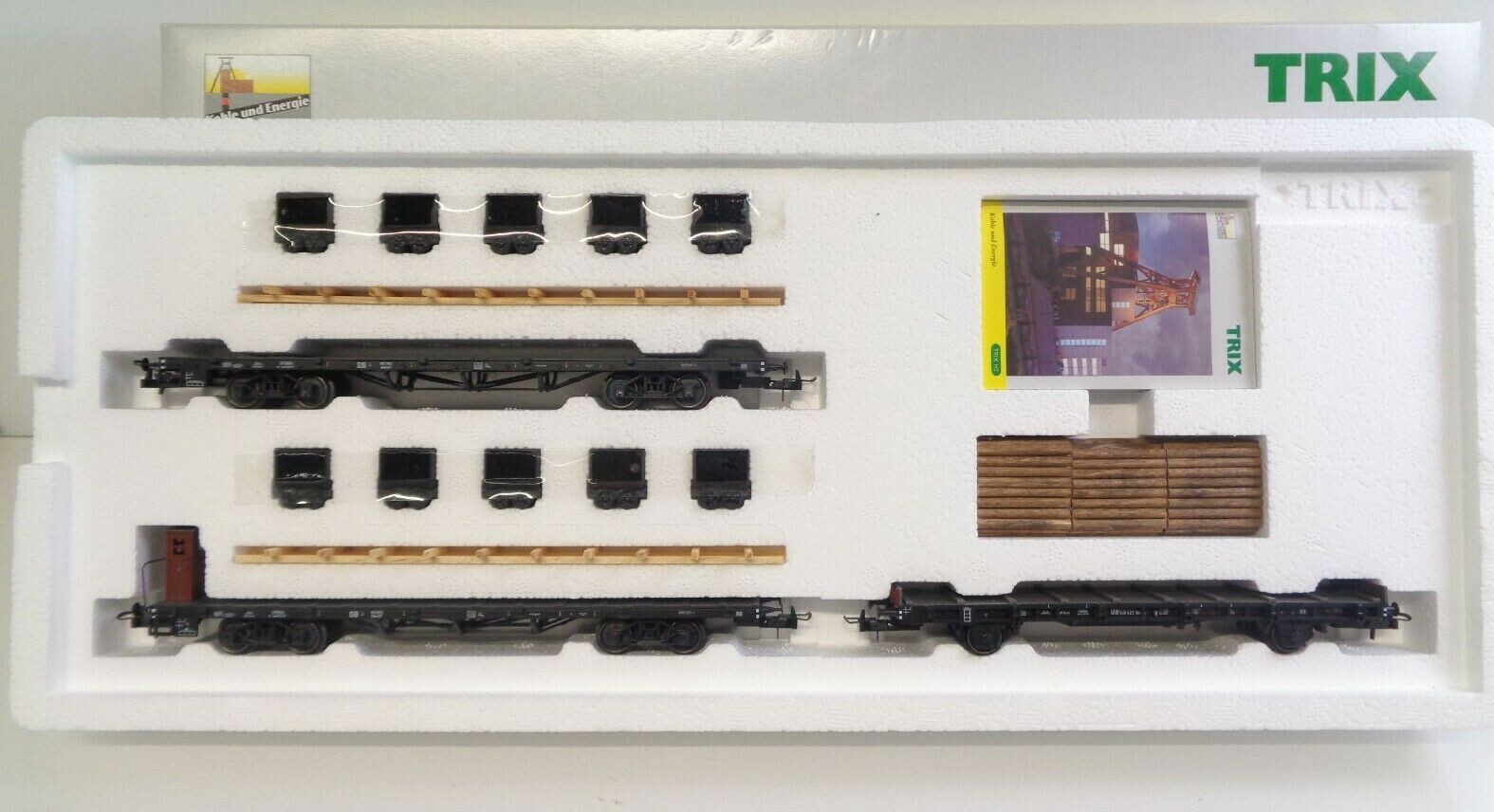 Trix H0 23990 Flachwagen-Set neuwertig in OVP LW9093