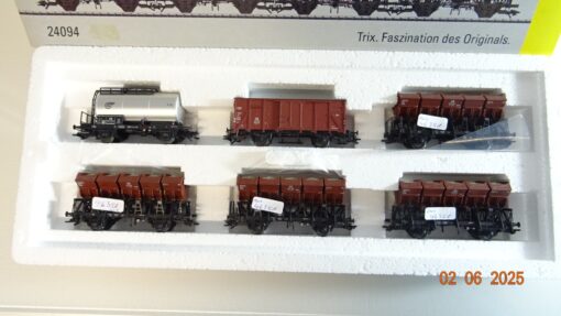 Trix H0 24094 AC/DC Muldenkippwagen-Set2 der DB in OVP PR8197 – Bild 3
