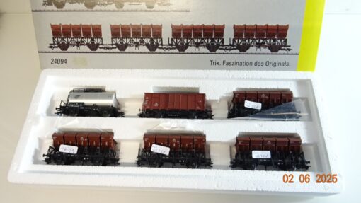 Trix H0 24094 AC/DC Muldenkippwagen-Set2 der DB in OVP PR8197