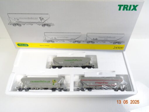 Trix H0 24500 Wagen-Set 3 Silowagen der SNCB/SNCF/FS  in OVP PR7623
