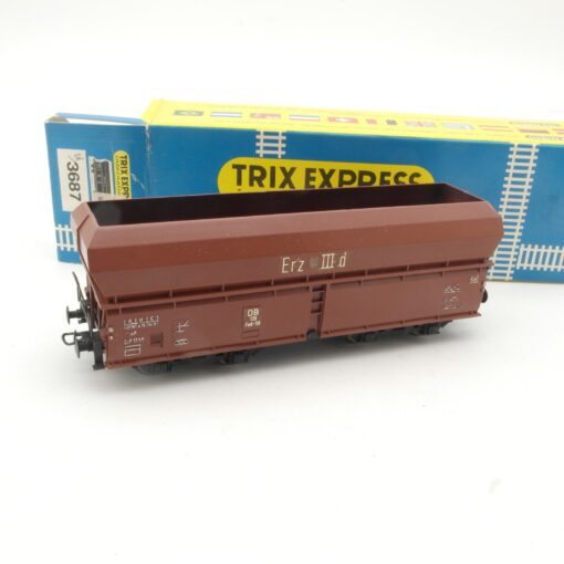 Trix H0 3687 Selbstentladewagen Erz der DB in OVP RR1520