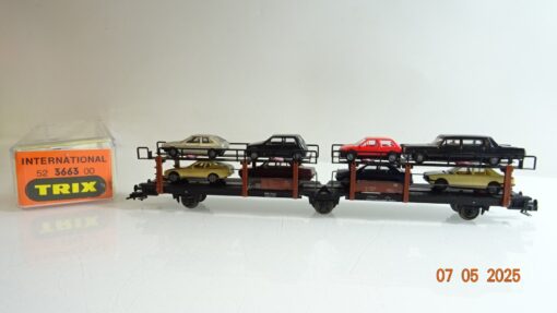 Trix H0 52366300 Autotransportwagen mit 8 PKW der DB in OVP PR7465