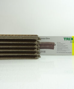 Trix H0 62115 C Gleis Gebogenes Gleis R1 360mm 6Stück siehe Foto in OVP CK1548