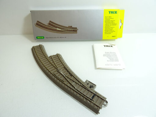 Trix H0 62672 C Gleis Bogenweiche rechts 360 mm R1 siehe Foto ein OVP CK1550