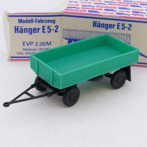 VEB Berlinplast 1:87 Nr.: 5457963/536/01504 Hänger E 5-2 hellgrün, in OVP EB4964