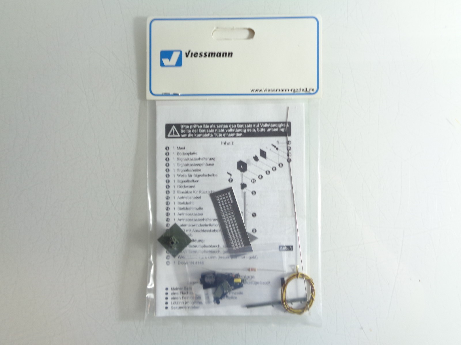 Viessmann H0 210189 DB Gleissperrsignal mit Fuß in OVP PK1863 – Bild 3