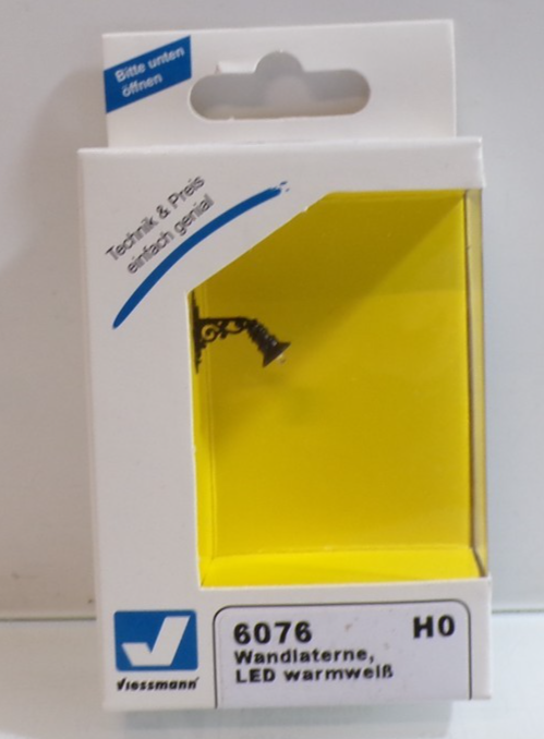Viessmann H0 6076 Wandlaterne mit LED siehe Foto in OVP PK2890