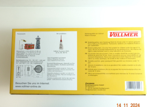 Vollmer H0 4300 Bausatz Set Rund um das Bw siehe Foto in OVP CK4004 – Bild 3
