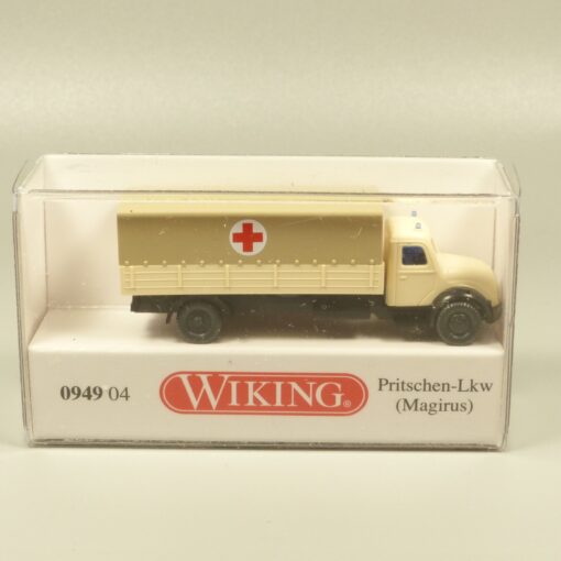 Wiking 1:160 N 094904 Magirus Pritschen-LKW DRK in OVP EX6231 – Bild 4