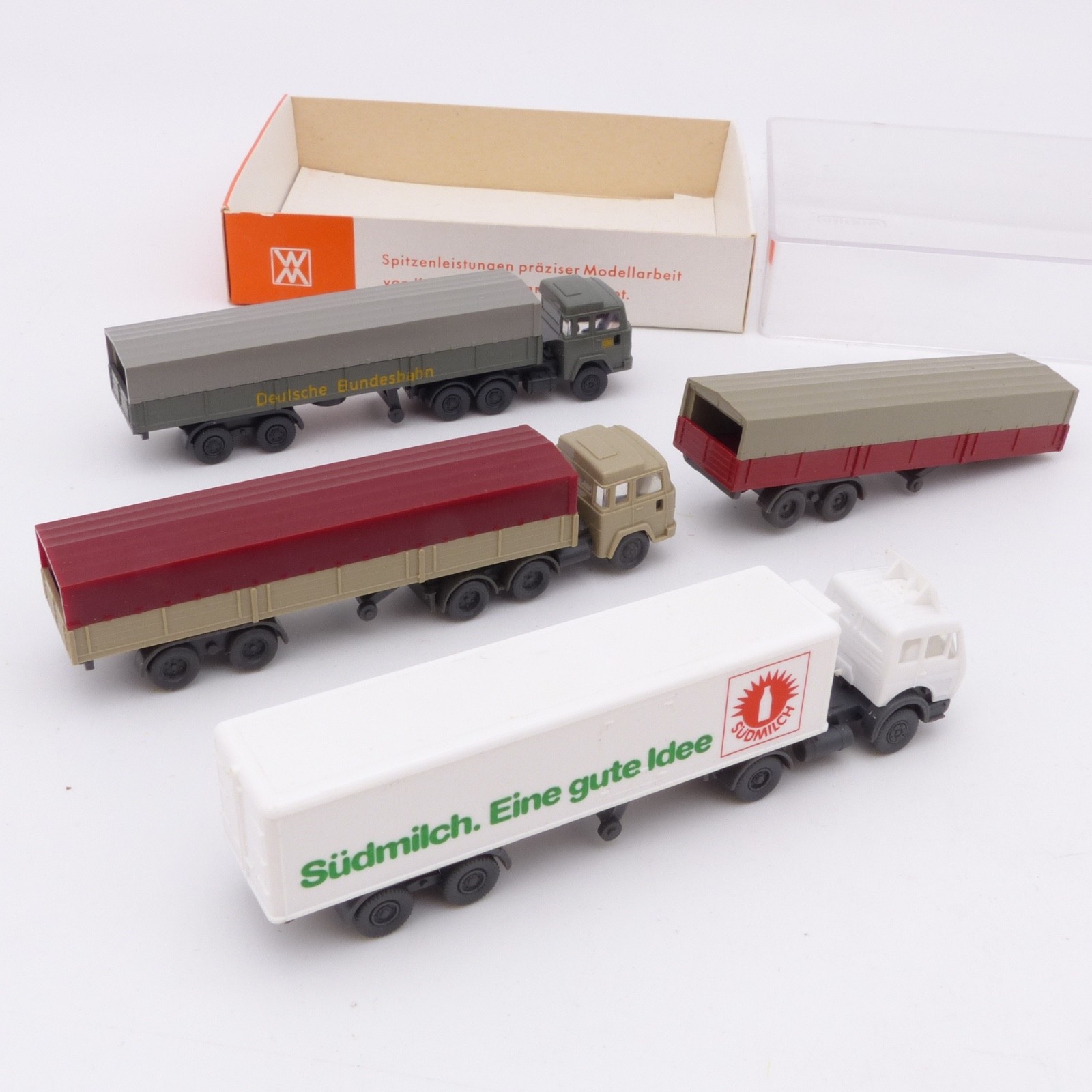 Wiking 1:160 Spur N Fahrzeug-Set Konvolut mit 1 Auflieger + 3 LKW in EVP EX8238 – Bild 3