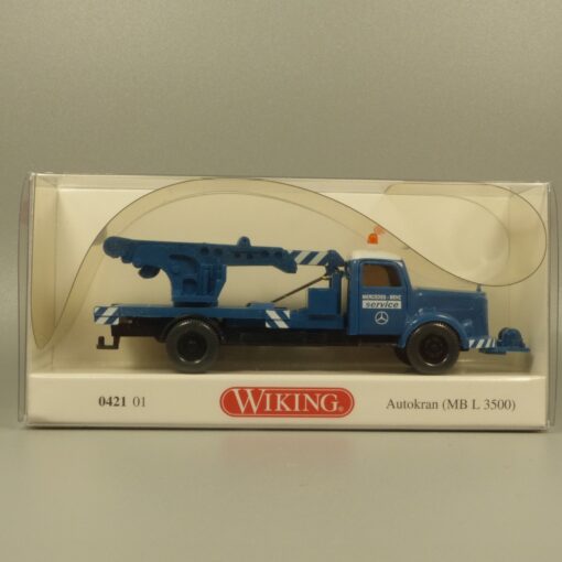 Wiking 1:87 042101 MB L 3500 Autokran Mercedes Benz Service in OVP EX7169 – Bild 4