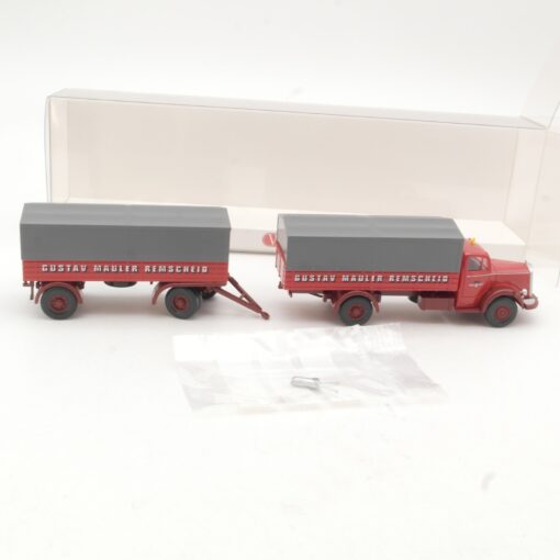 Wiking 1:87 085905 MB L 6600 Hängerzug Gustav Mauler in OVP RR3304 – Bild 3