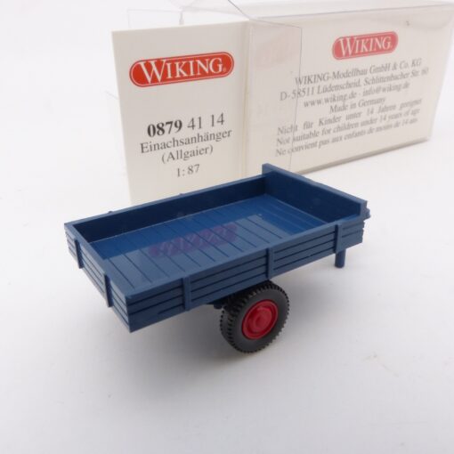 Wiking 1:87 08794114 Einachsanhänger (Allgaier) in OVP EX6880 – Bild 3