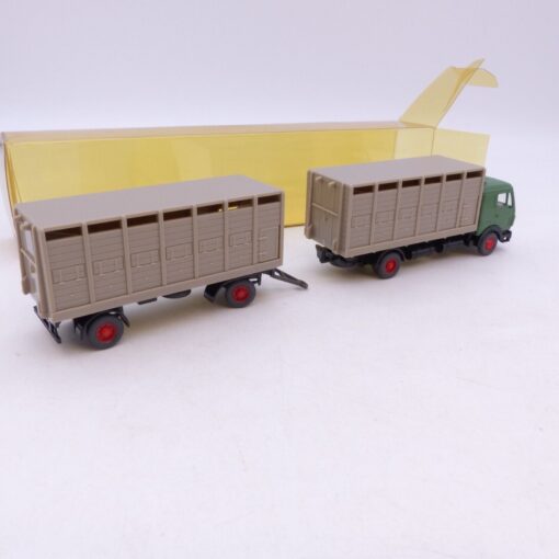 Wiking 1:87 25565 Mercedes Benz 1628 Viehtransport-Fernlastzugzug in OVP RG4062 – Bild 3