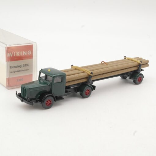 Wiking 1:87 3390 Büssing 8000 Langholz-Transporter in OVP RR1134