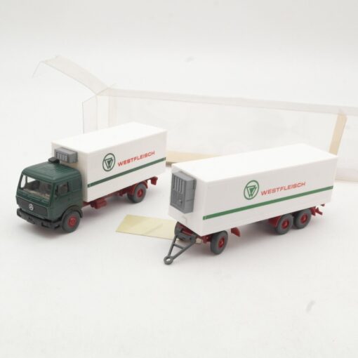 Wiking 1:87 458 MB 1635 Westfleisch Kühllastzug in OVP RR170