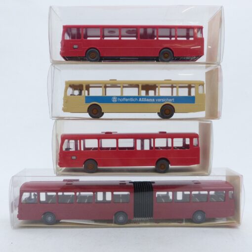 Wiking 1:87 4er-Pack diverse Bus Modelle siehe Bilder in OVP EX7059