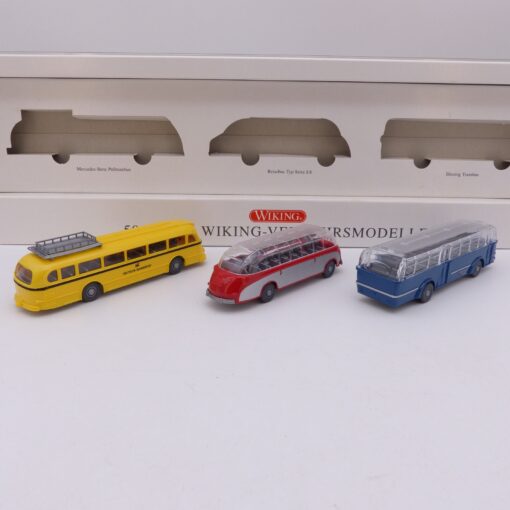 Wiking 1:87 50 Jahre Wiking-Verkehrsmodelle 3er-Set Busse in OVP EX6437 – Bild 3
