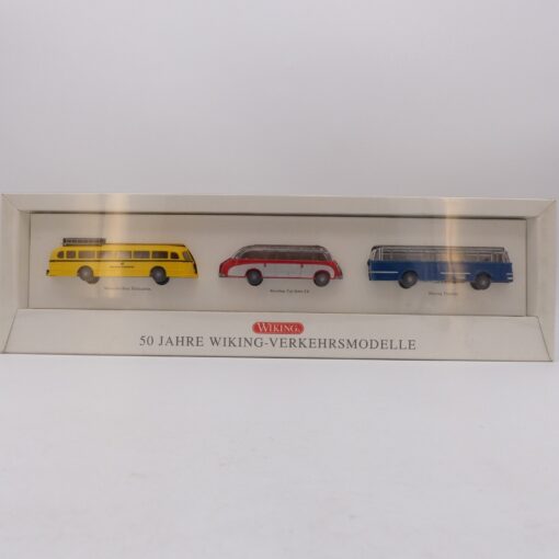 Wiking 1:87 50 Jahre Wiking-Verkehrsmodelle 3er-Set Busse in OVP EX6437 – Bild 4
