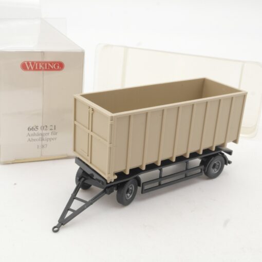 Wiking 1:87 6650221 Anhänger für Abrollkipper in OVP RR3142