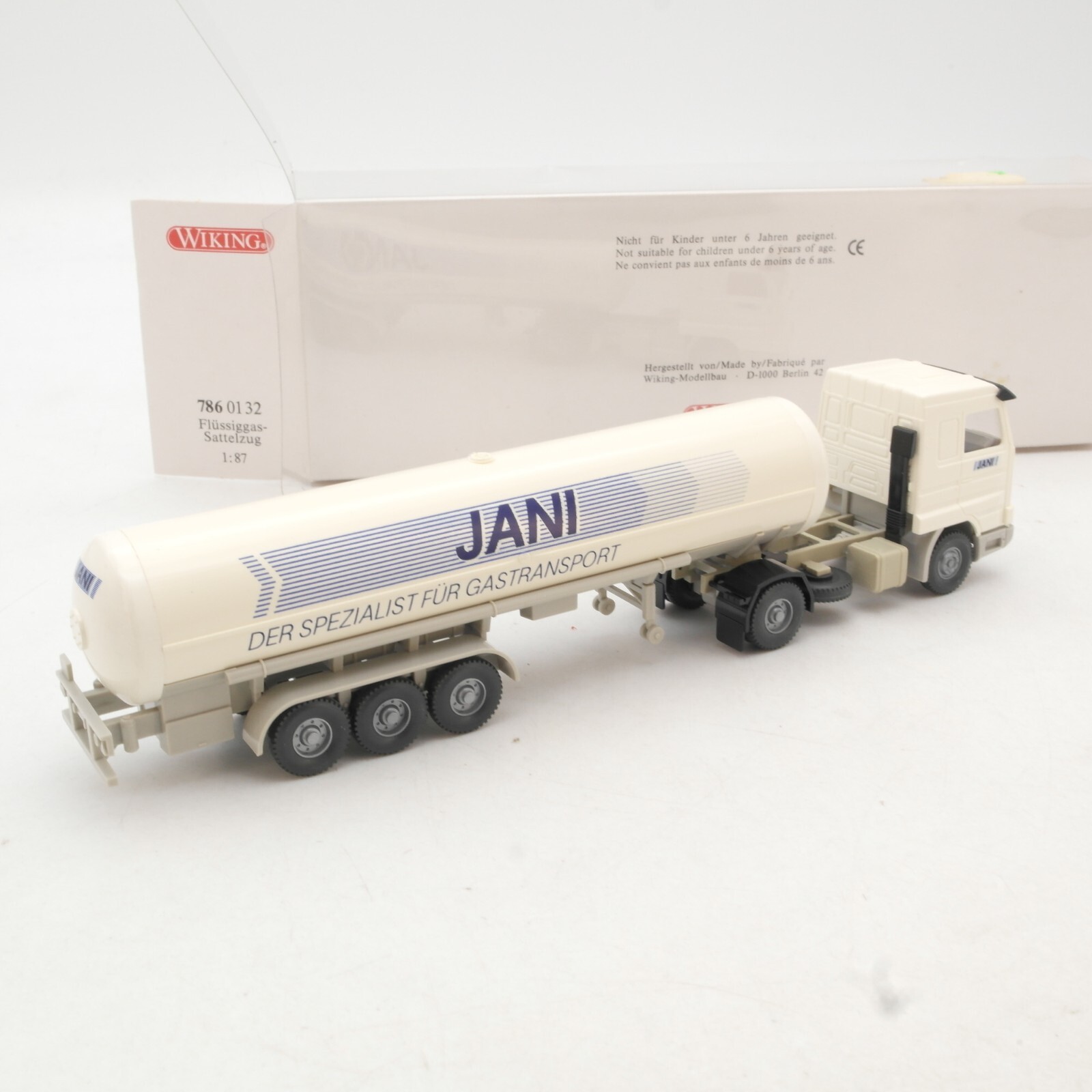 Wiking 1:87 7860132 Scania 113 M Flüssiggas - Sattelzug Jani in OVP QR693 – Bild 3