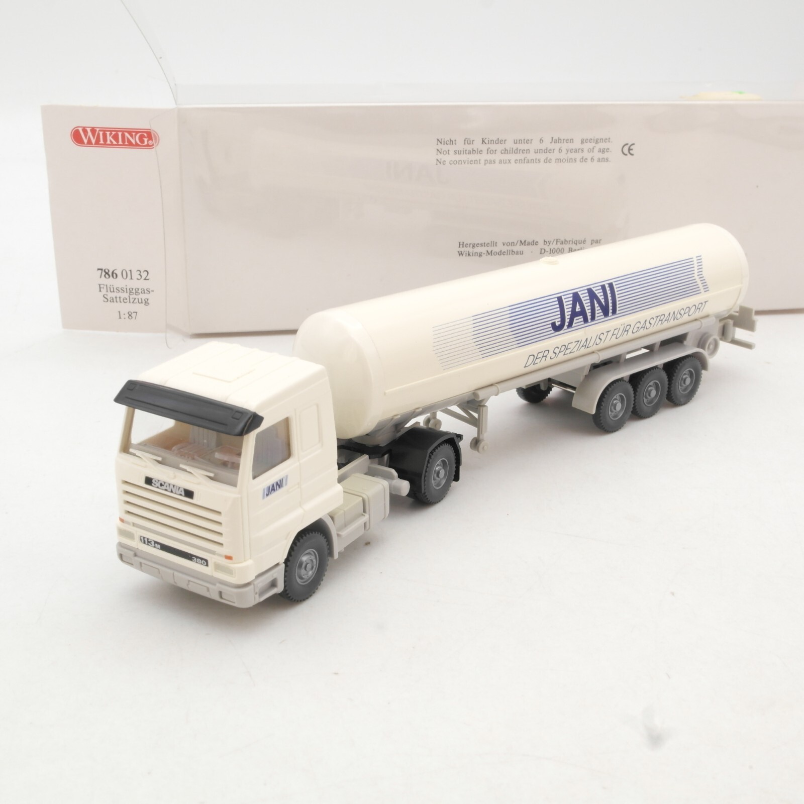 Wiking 1:87 7860132 Scania 113 M Flüssiggas - Sattelzug Jani in OVP QR693