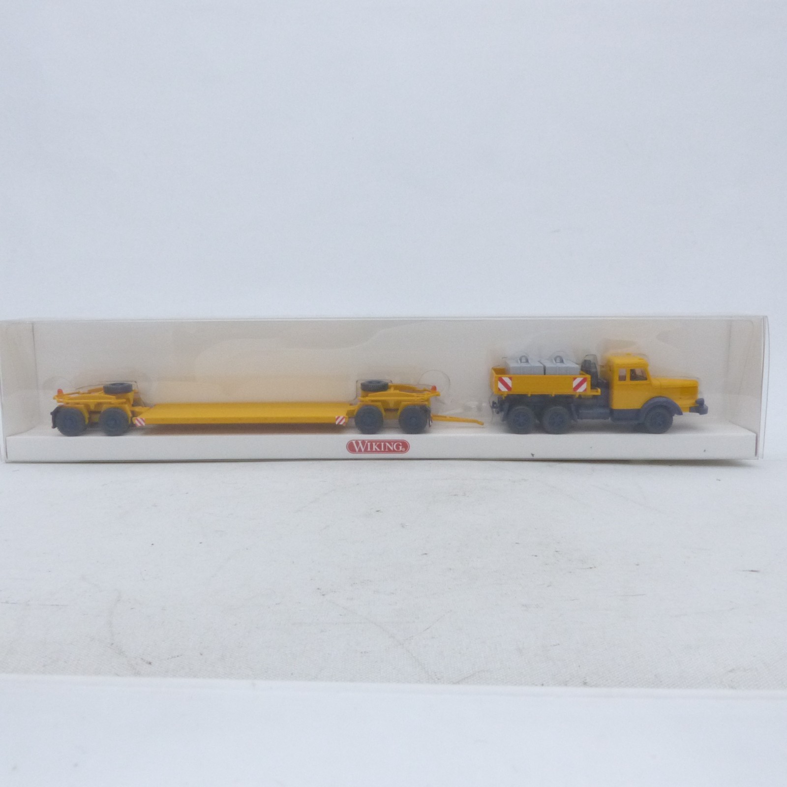 Wiking 1:87 8514048 Krupp Titan mit Scheuerle-Tieflader gelb in OVP EX8445