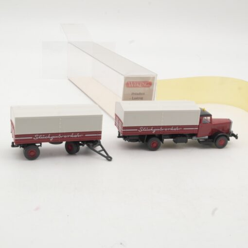 Wiking 1:87 85727 Hanomag Pritschen Lastzug Stückgutverkehr in OVP RR1143 – Bild 3