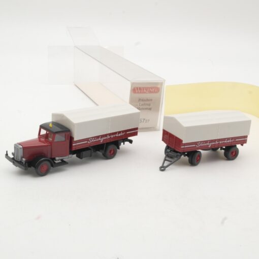 Wiking 1:87 85727 Hanomag Pritschen Lastzug Stückgutverkehr in OVP RR1143