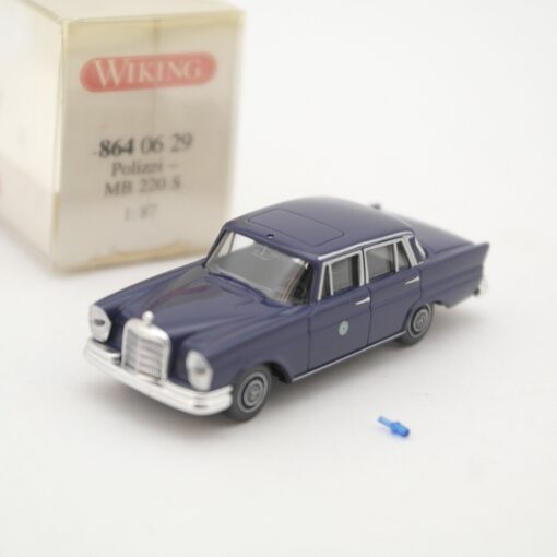 Wiking 1:87 864 06 29 Mercedes Benz 220 S Polizei in OVP QR6896