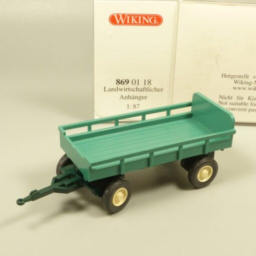 Wiking 1:87 8690118 Landwirtschaftlicher Anhänger grün in OVP EX5852