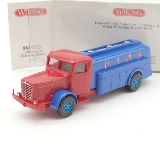 Wiking 1:87 8830225 Büssing 8000 Tankwagen Fina in OVP QR6425