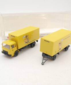 Wiking 1:87 PMS 32-17 MAN Koffer Lastzug Fünf ist Trümpf neuwertig in OVP RG8562