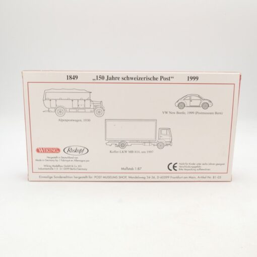 Wiking 1:87 PMS 81-05 Set 150 Jahre Schweizerische Post neuwertig in OVP RG8608 – Bild 3
