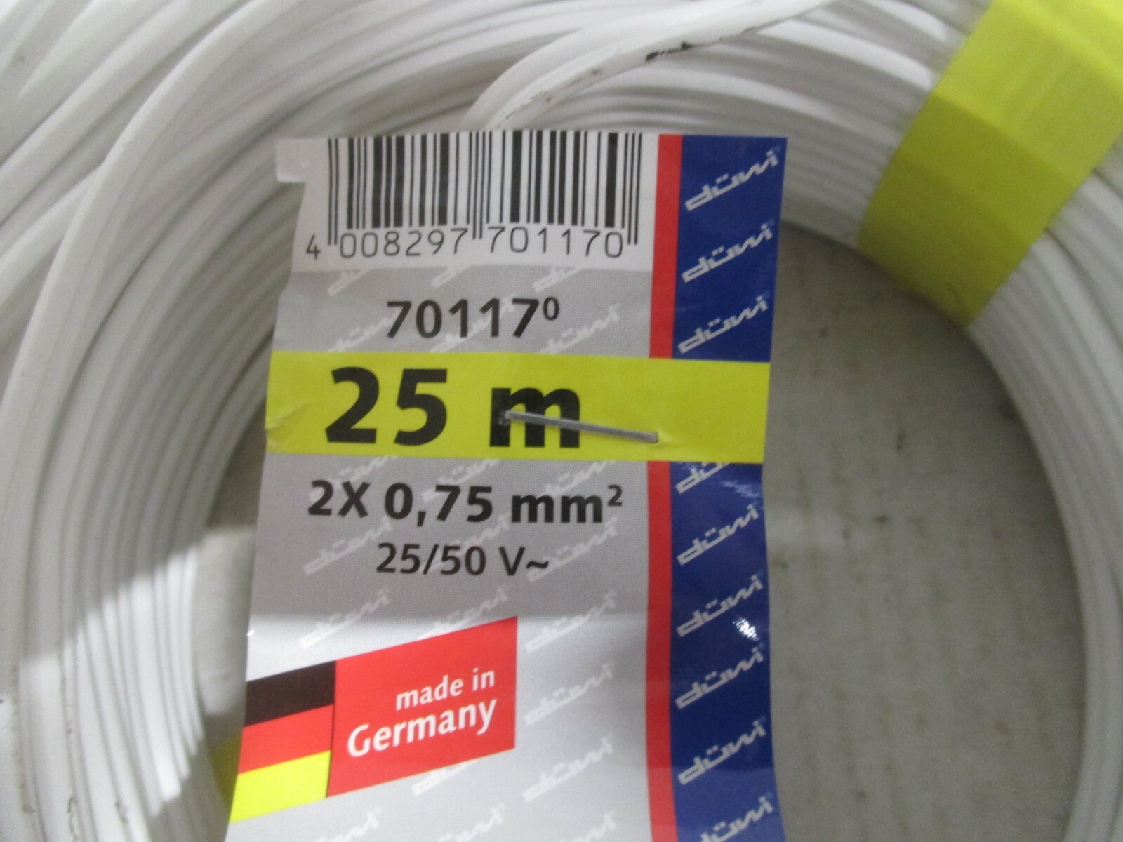 düwi 70117/0 25m Kabel Zwillingslitze 2 x o,75 mm/2 o.OVP WZ7335 – Bild 3