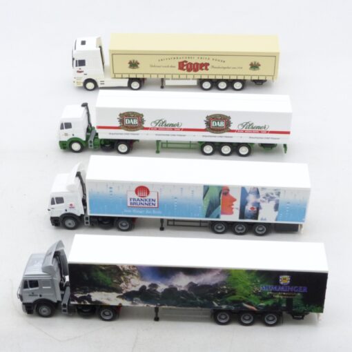 AMW / AWM 1:87 4er-Pack Sattelzug Modelle siehe Bilder in Tüte EX7401