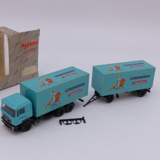 Albedo 1:87 200234 MAN F90 Hängerzug Löwenbräu in OVP EX3052