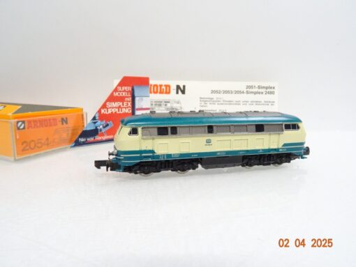 Arnold N 2054 Diesellok BR 218 216-0 der DB mit Simplex-Kupplung in OVP LE9898