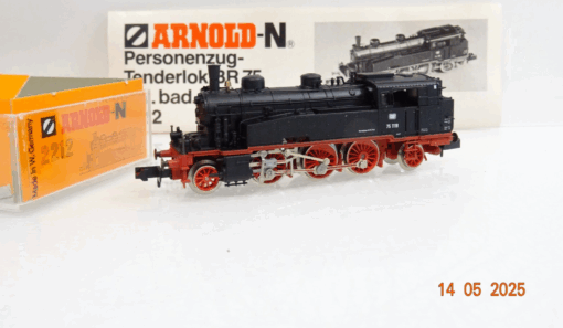 Arnold N 2212 Dampflok BR 75 1118 der DB in OVP JL720