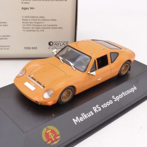 Atlas 1:43 Nr.: 7230 003 Melkus RS 1000 Sportcoupé orange, in OVP EB9644