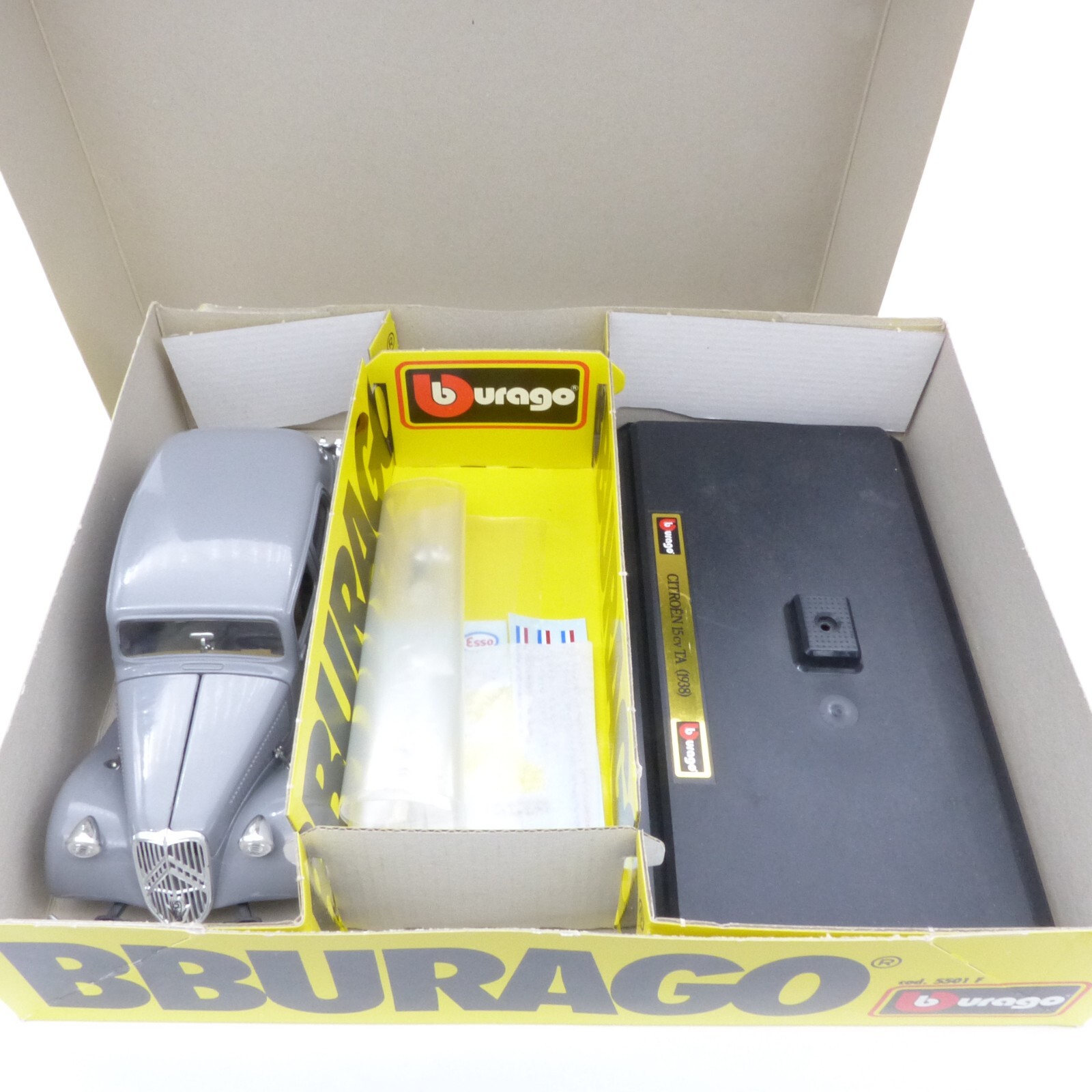 Bburago 1:24 Kit: 5501 Citroën 15cv TA (1938) grau #24 gebaut, in OVP EX479 – Bild 5