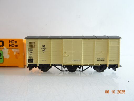 Bemo H0e  gedeckter Güterwagen der DB in EVP BH389 – Bild 3