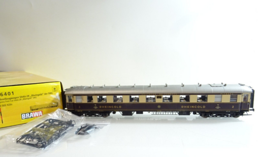 Brawa H0 46401 Schnellzugwagen Rheingold 2.Kl. der DRG in OVP PR5237